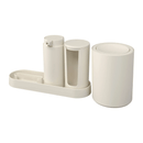 Kit Serene para Banheiro Bege 4 Peças